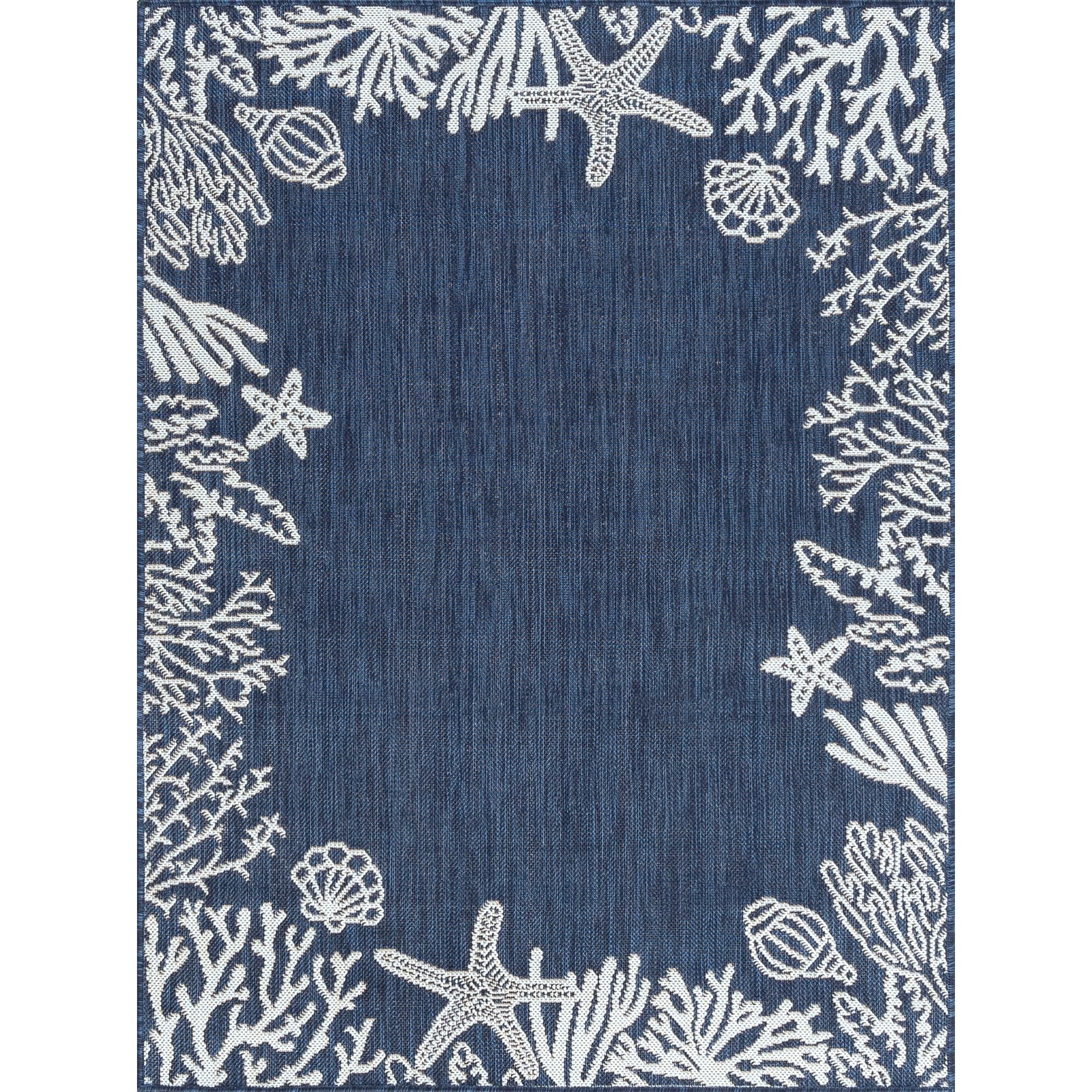 Exo Coastal Graphic Print Indoor/Outdoor Area Rug