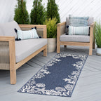 Exo Coastal Graphic Print Indoor/Outdoor Area Rug