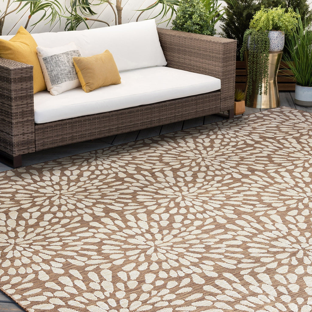 Exo Coastal Floral Indoor/Outdoor Area Rug