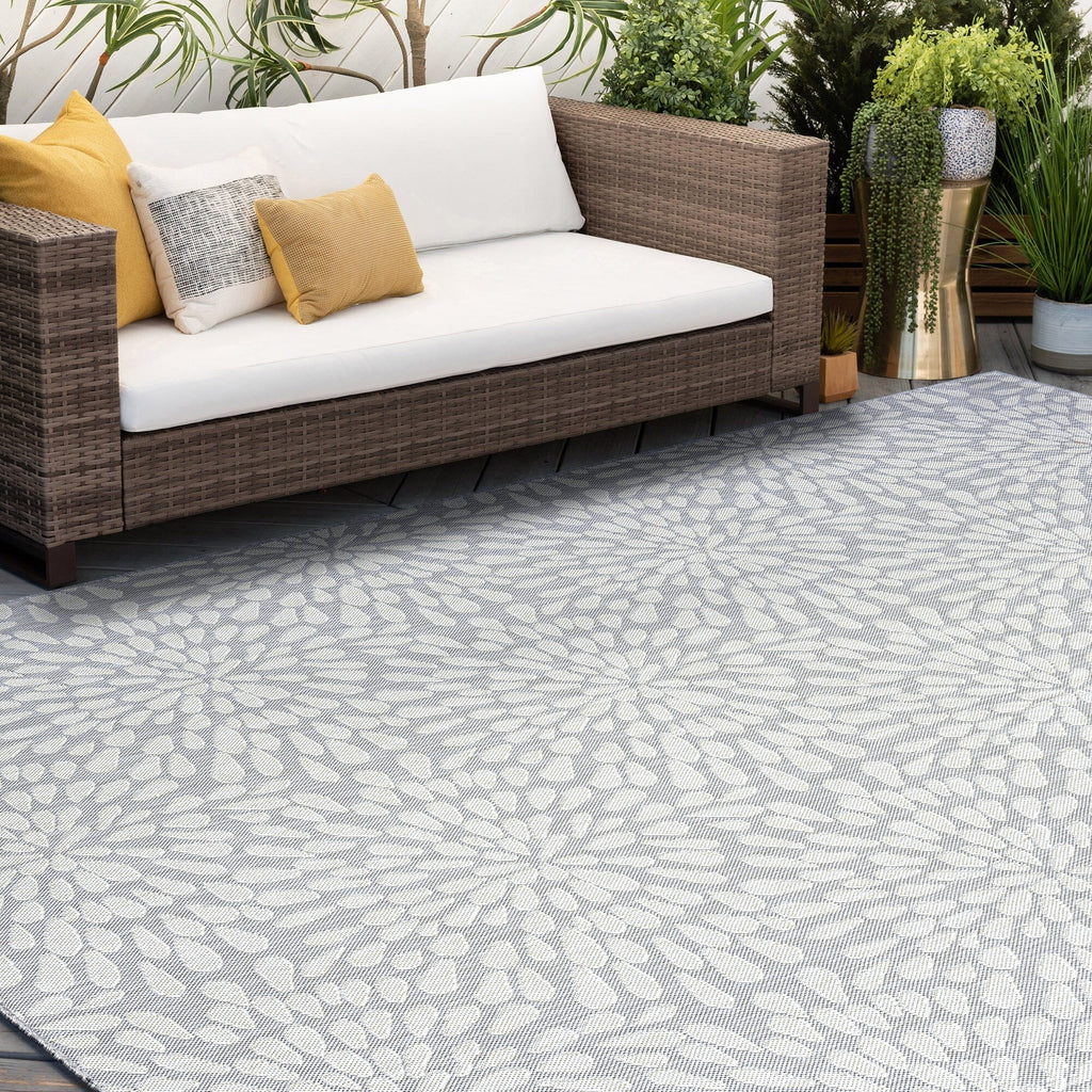 Exo Coastal Floral Indoor/Outdoor Area Rug