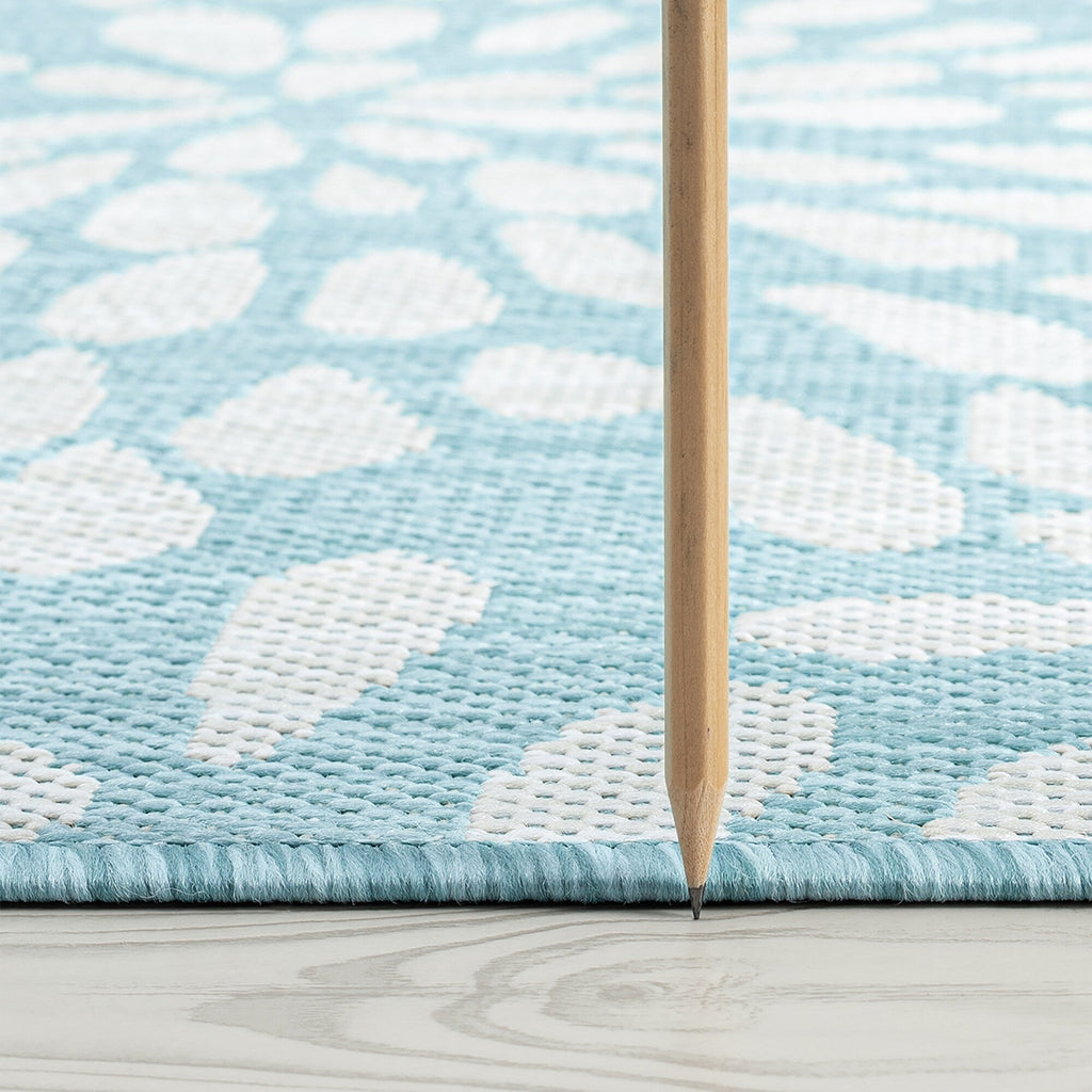 Exo Coastal Floral Indoor/Outdoor Area Rug