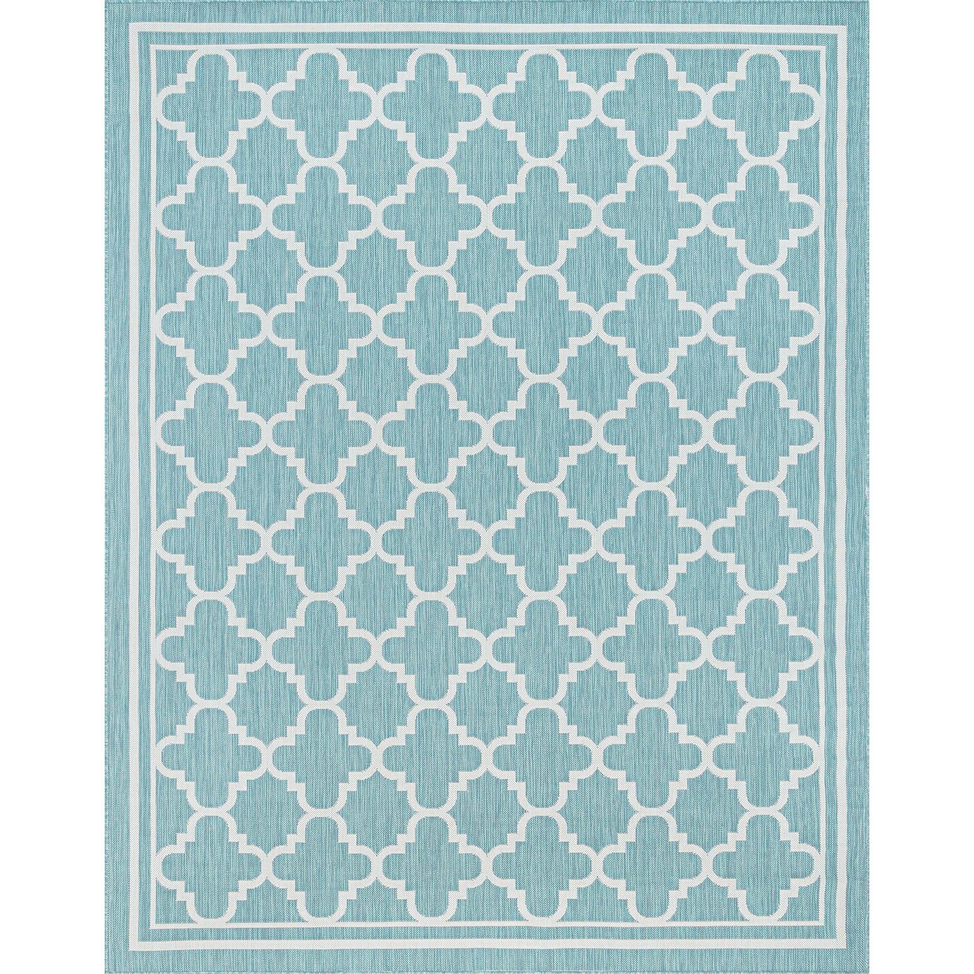 Exo Coastal Geometric Indoor/Outdoor Area Rug