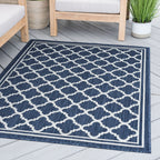 Exo Coastal Geometric Indoor/Outdoor Area Rug