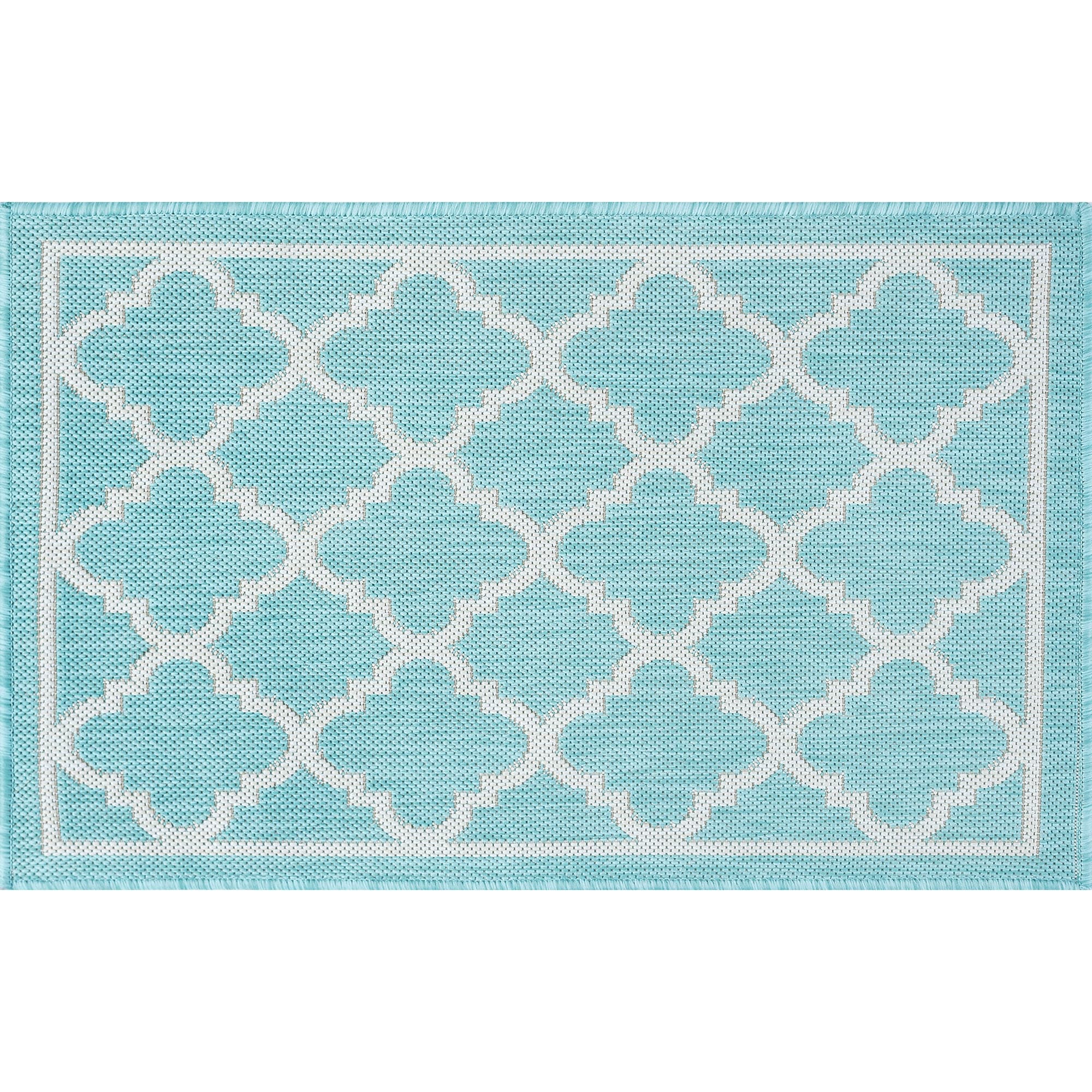 Exo Coastal Geometric Indoor/Outdoor Area Rug