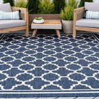 Exo Coastal Geometric Indoor/Outdoor Area Rug