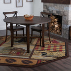 Area Rug & Runner - Lodge Cabin Farmhouse Rugs for Living Room Bedroom Dining Room Kitchen 2x3 / 3x8 / 5x7 / 8x10 / 9x12 / Round