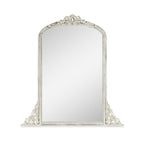 Arched Full-Length Solid Wood Carving Floor Mirror