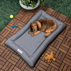 Archie Traditional Oxford Waterproof Indoor/Outdoor Hand-Washable Memory Foam Camping Pet Bed