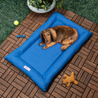 Archie Traditional Oxford Waterproof Indoor/Outdoor Hand-Washable Memory Foam Camping Pet Bed