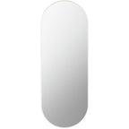 Livabliss Aranya Modern Aluminum Oval Pill-Shaped Accent Mirror