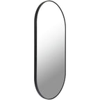 Livabliss Aranya Modern Aluminum Oval Pill-Shaped Accent Mirror