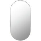 Livabliss Aranya Modern Aluminum Oval Pill-Shaped Accent Mirror