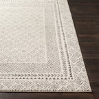 Livabliss Tiffany Grey Bohemian Border Area Rug