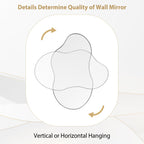 Asymmetrical Wavy Antique Accent Wall Mirror