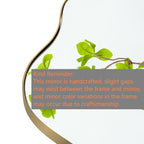 Asymmetrical Wavy Antique Accent Wall Mirror