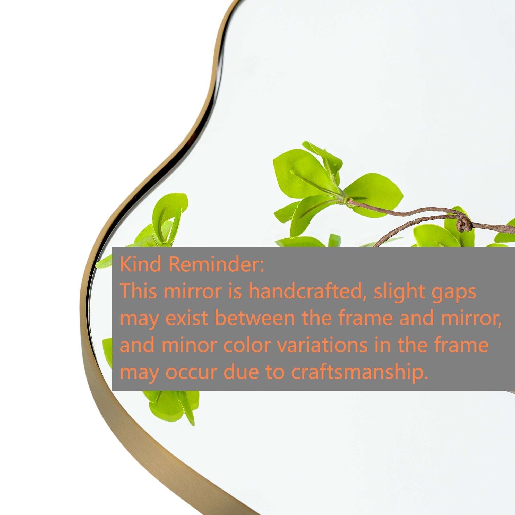 Asymmetrical Wavy Antique Accent Wall Mirror