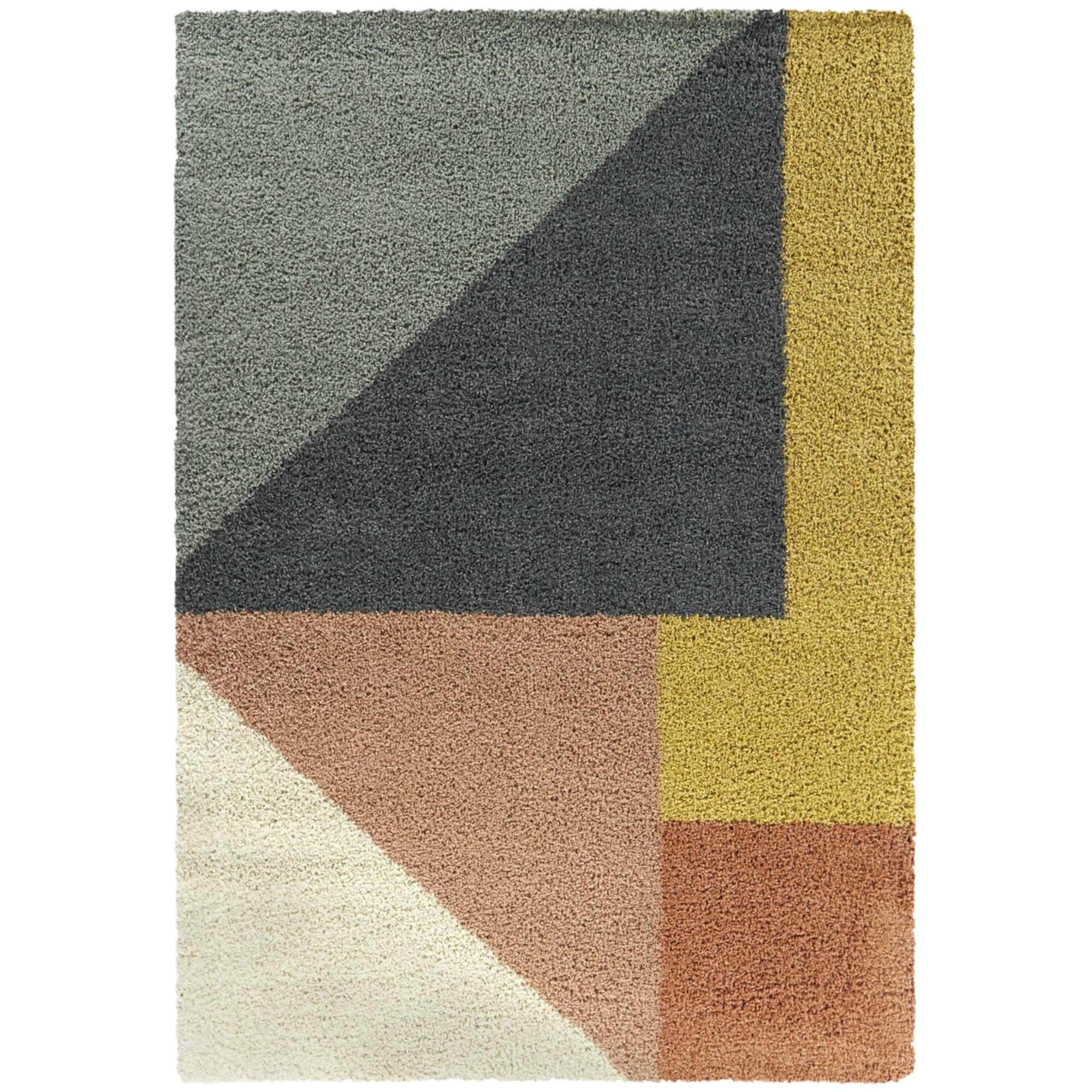 Balta Jordan Modern Color Block Shag Area Rug