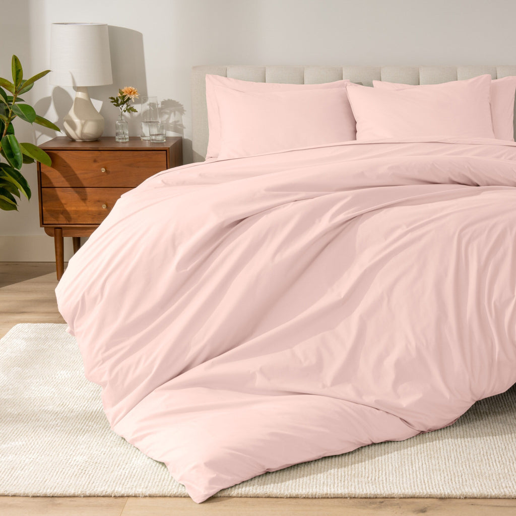 Bare Home Organic Cotton Percale Duvet Cover Set