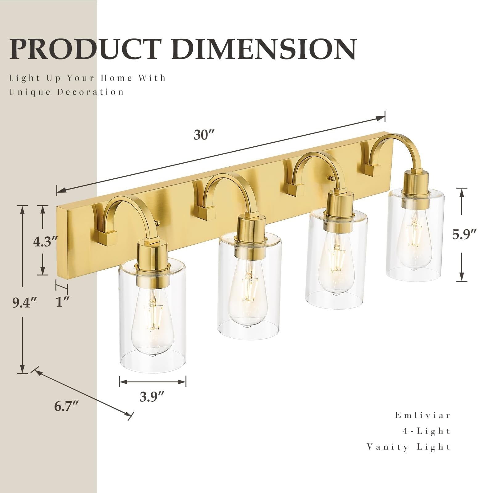 Bathroom Vanity Light Fixtures - Farmhouse Wall Light for Bathroom