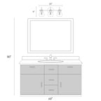 Modern 2/3/4/5-Light Bathroom Vanity Light Globe Glass Wall Sconce Minimalist Design