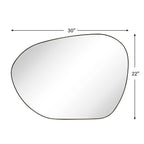 TEHOME Bertlinde wall mirror irregular shaped mirror for living room