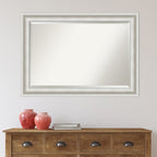 Beveled Bathroom Wall Mirror - Parlor White Frame