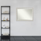 Beveled Bathroom Wall Mirror - Parlor White Frame