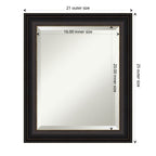 Beveled Bathroom Wall Mirror - Trio Oil Rubbed Bronze Frame - Trio Oil Rubbed Bronze