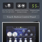 Beverage Refrigerator Cooler - 120 Can Mini Fridge Glass Door