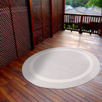 Beverly Rug Modern Bordered Indoor Outdoor Rug, Outside Carpet for Patio, Deck, Porch