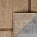 Beverly Rug Modern Bordered Indoor Outdoor Rug, Outside Carpet for Patio, Deck, Porch