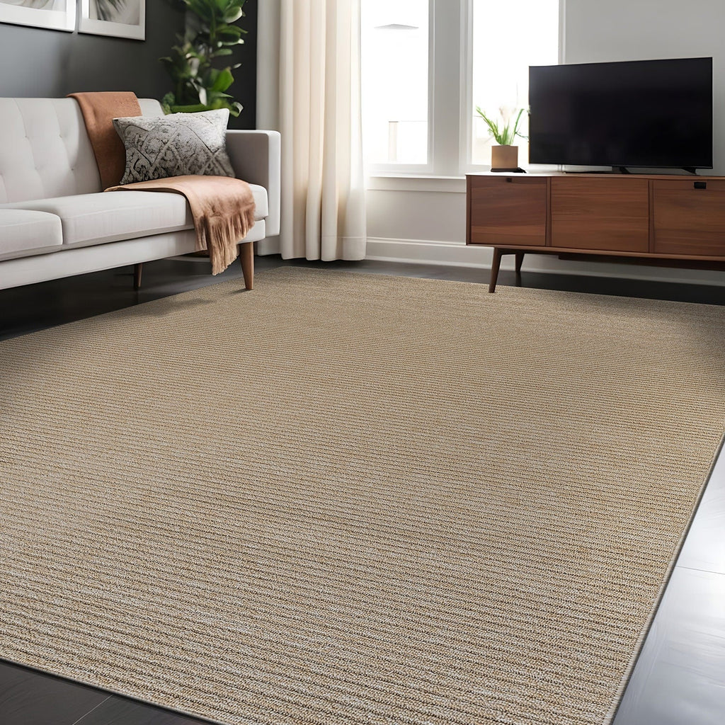 Beverly Rug Solid Color Non-Slip Rubber Back Washable Indoor Area Rug