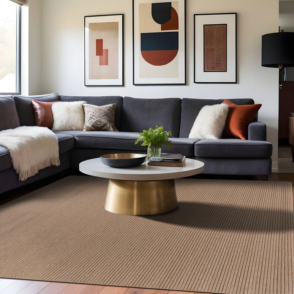 Beverly Rug Solid Color Non-Slip Rubber Back Washable Indoor Area Rug