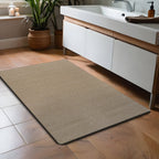 Beverly Rug Solid Color Non-Slip Rubber Back Washable Indoor Area Rug