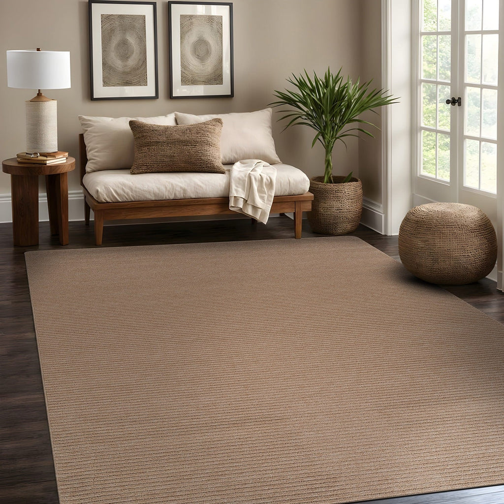 Beverly Rug Solid Color Non-Slip Rubber Back Washable Indoor Area Rug