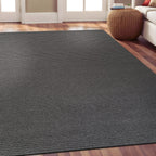 Beverly Rug Solid Color Non-Slip Rubber Back Washable Indoor Area Rug