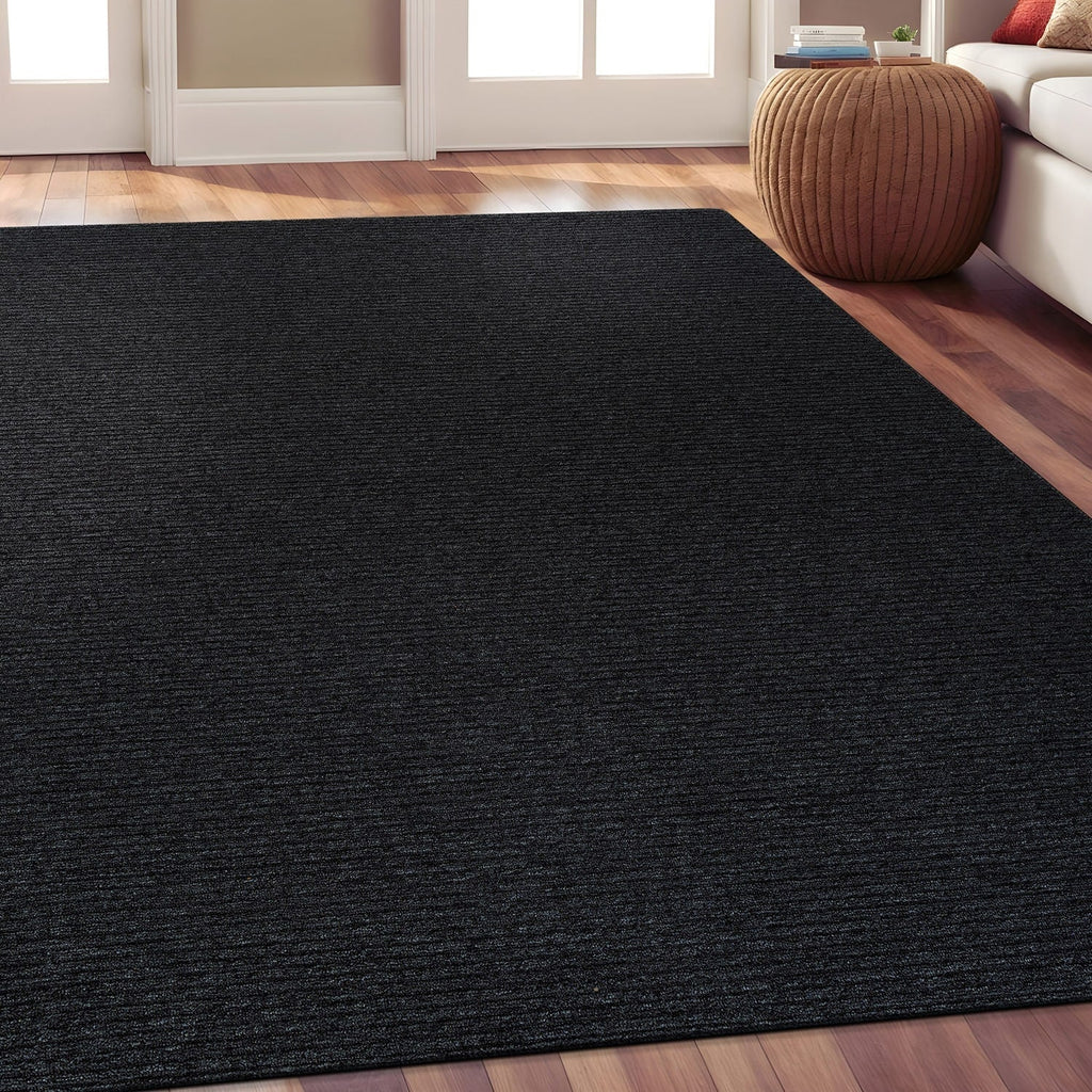 Beverly Rug Solid Color Non-Slip Rubber Back Washable Indoor Area Rug