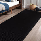 Beverly Rug Solid Color Non-Slip Rubber Back Washable Indoor Area Rug