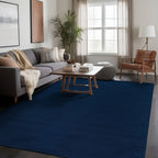 Beverly Rug Solid Color Non-Slip Rubber Back Washable Indoor Area Rug