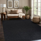 Beverly Rug Solid Color Non-Slip Rubber Back Washable Indoor Area Rug
