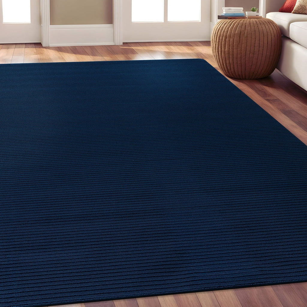 Beverly Rug Solid Color Non-Slip Rubber Back Washable Indoor Area Rug