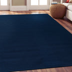 Beverly Rug Solid Color Non-Slip Rubber Back Washable Indoor Area Rug