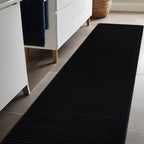 Beverly Rug Solid Color Non-Slip Rubber Back Washable Indoor Area Rug