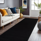 Beverly Rug Solid Color Non-Slip Rubber Back Washable Indoor Area Rug