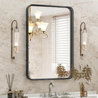 Modern Metal Frame Wall Mounted Bathroom Vanity Mirror with 5-year warranty