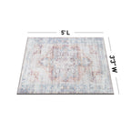 Bohemian Distressed Machine Washable Area Rug