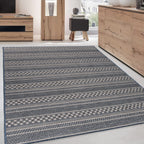 World Rug Gallery Bohemian Geometric Stripe Indoor/Outdoor Area Rug