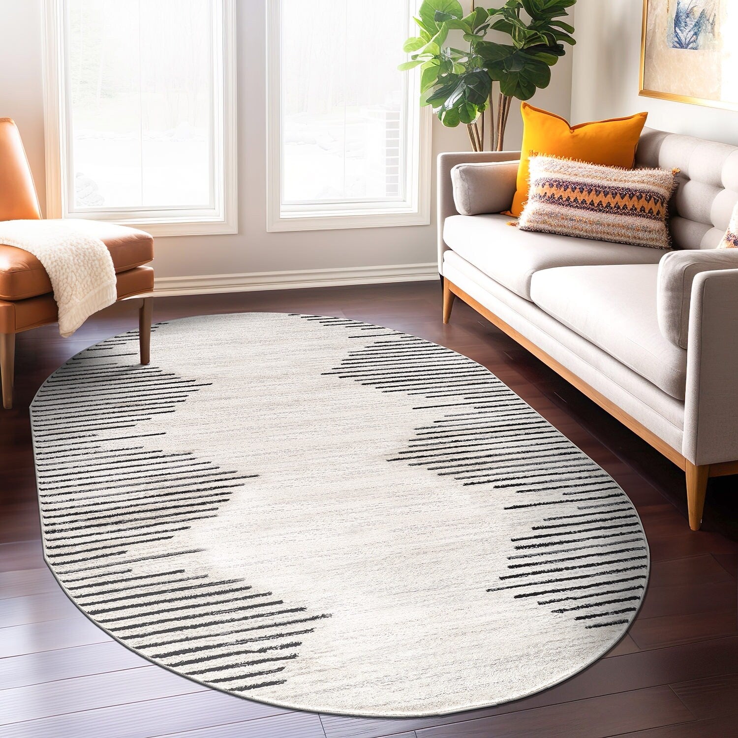 Bohemian Stripe Area Rug