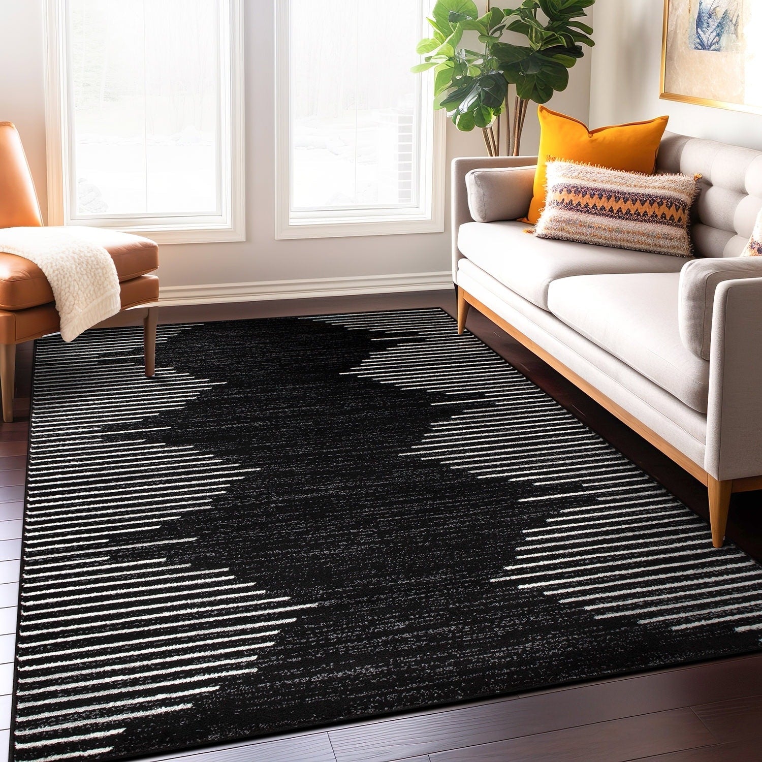 Bohemian Stripe Area Rug