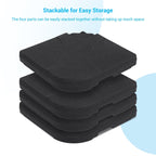 Bonosuki 4-Piece Cantilever Base Offset Patio Umbrella Stand, 176lb - 40.9 x 40.9